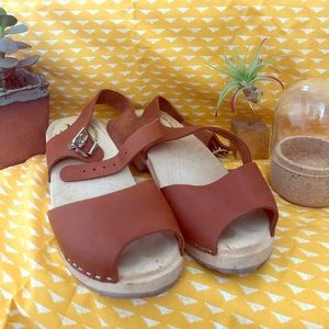 🌿Lotta from Stockholm Open Toe Clogs, like new!🌿